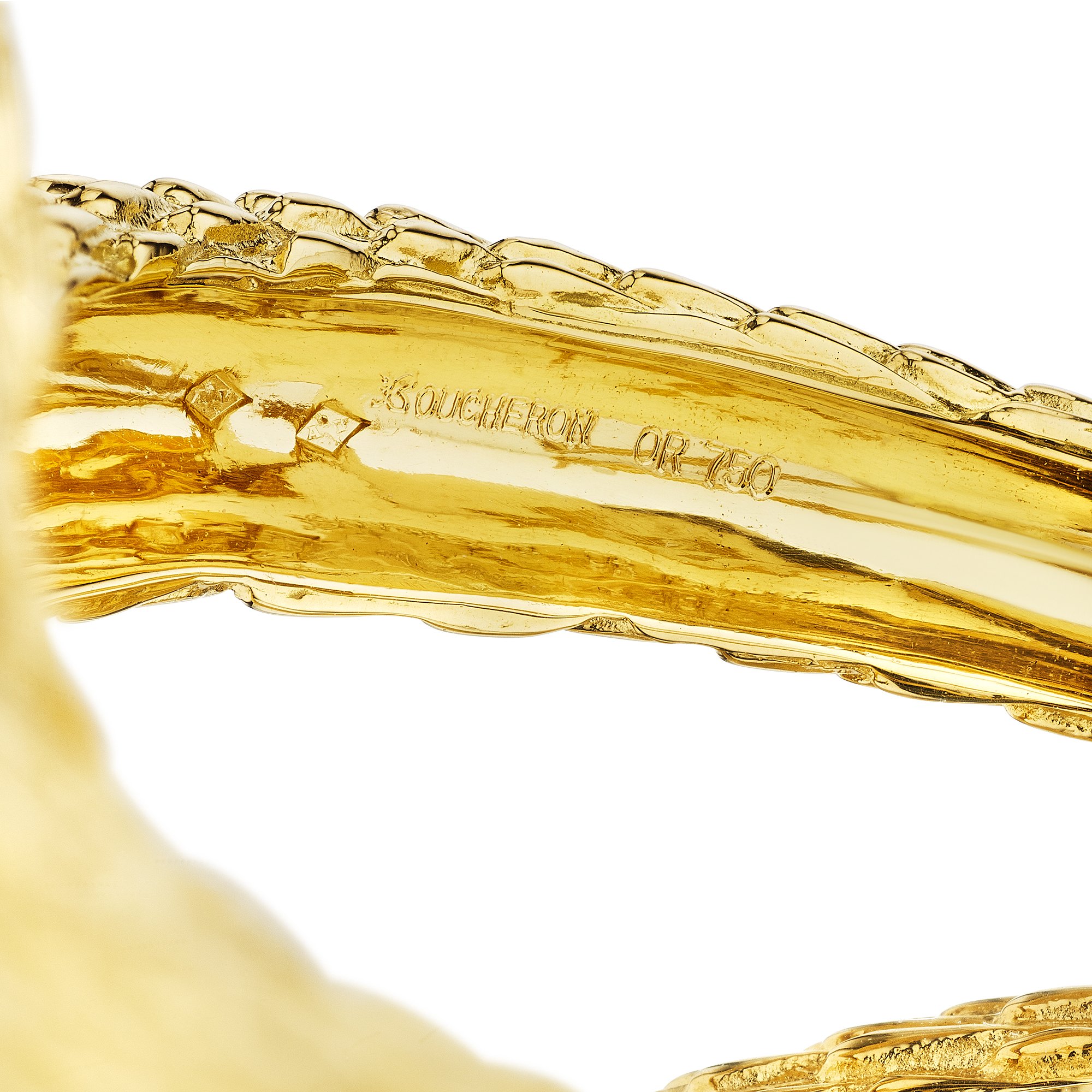 Boucheron Paris Gold Diamond Cuff Brancelet | Steven Fox Jewelry